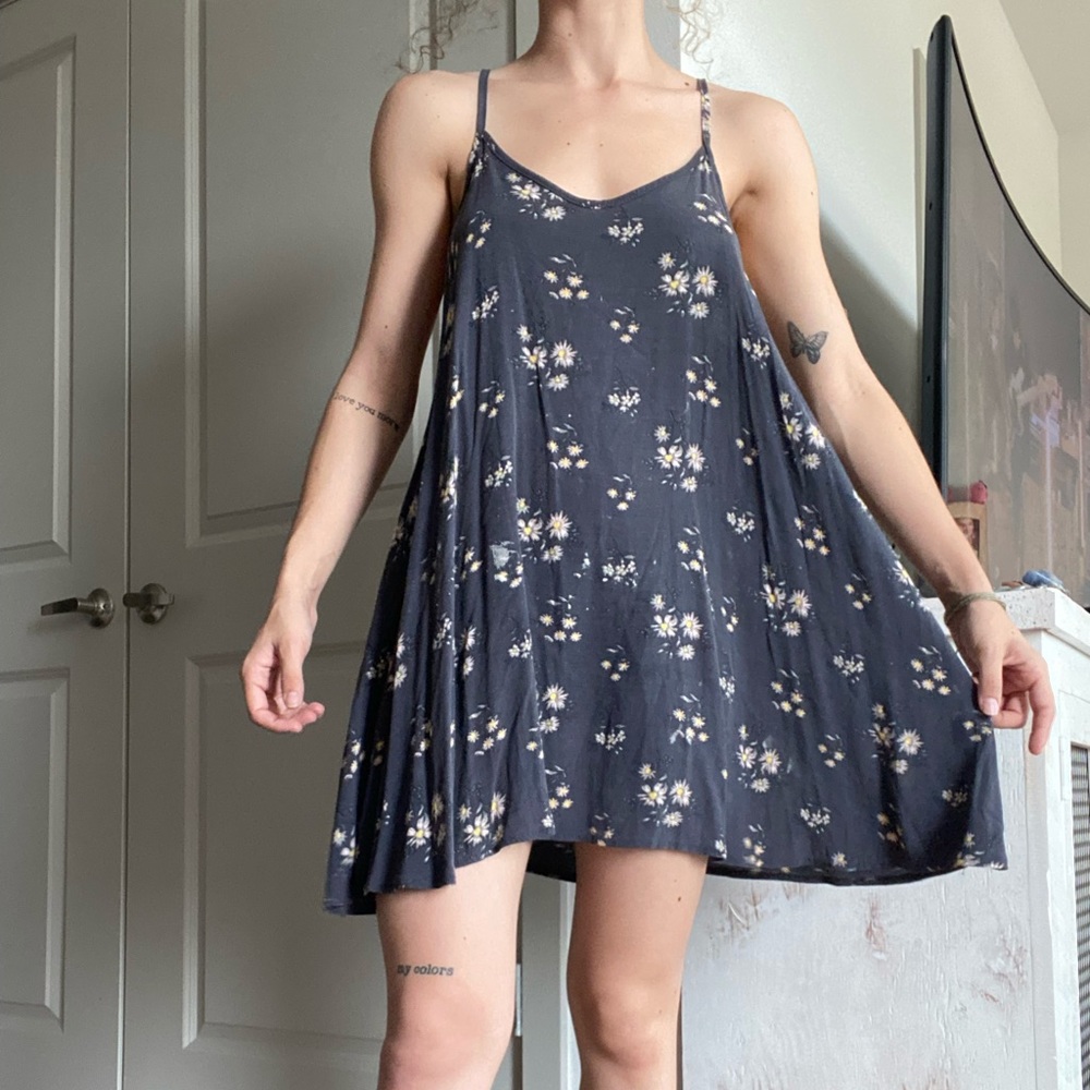 flowy flower dress